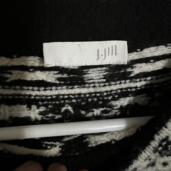 J. JILL Classic Ultra Soft & Cozy Jacquard Pullover Mock Neck Sweater Wms Sz L - Picture 3 of 4